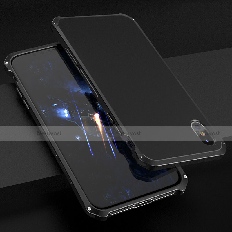 Luxury Aluminum Metal Cover Case for Apple iPhone X Black