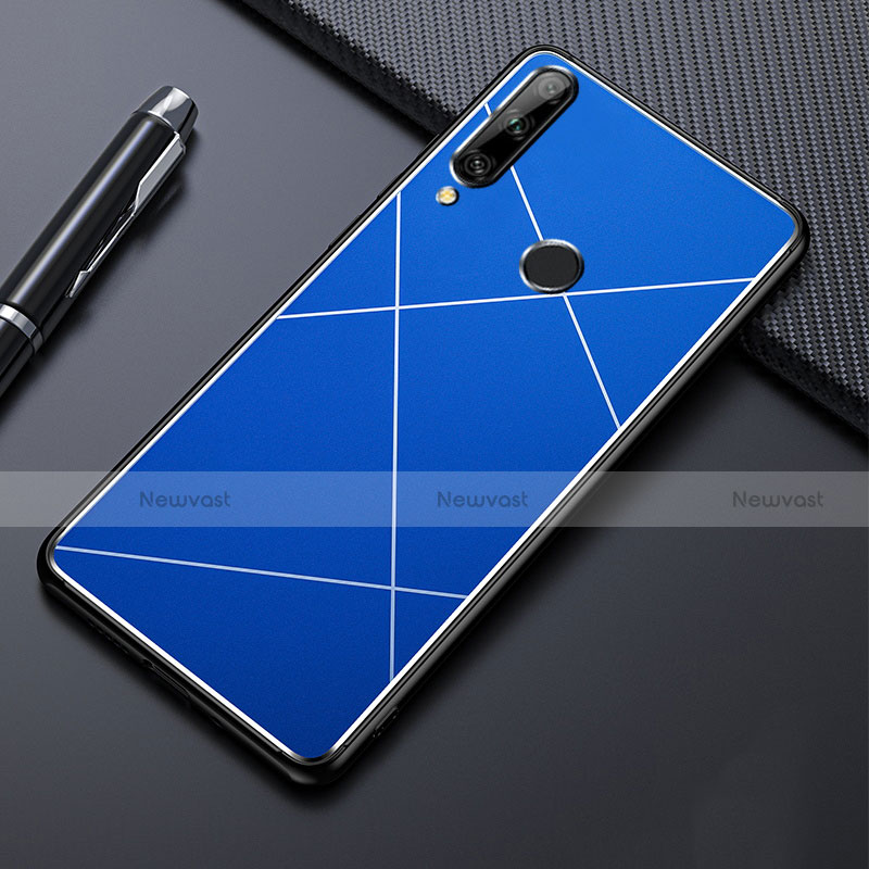 Luxury Aluminum Metal Cover Case for Huawei Enjoy 10 Plus Blue