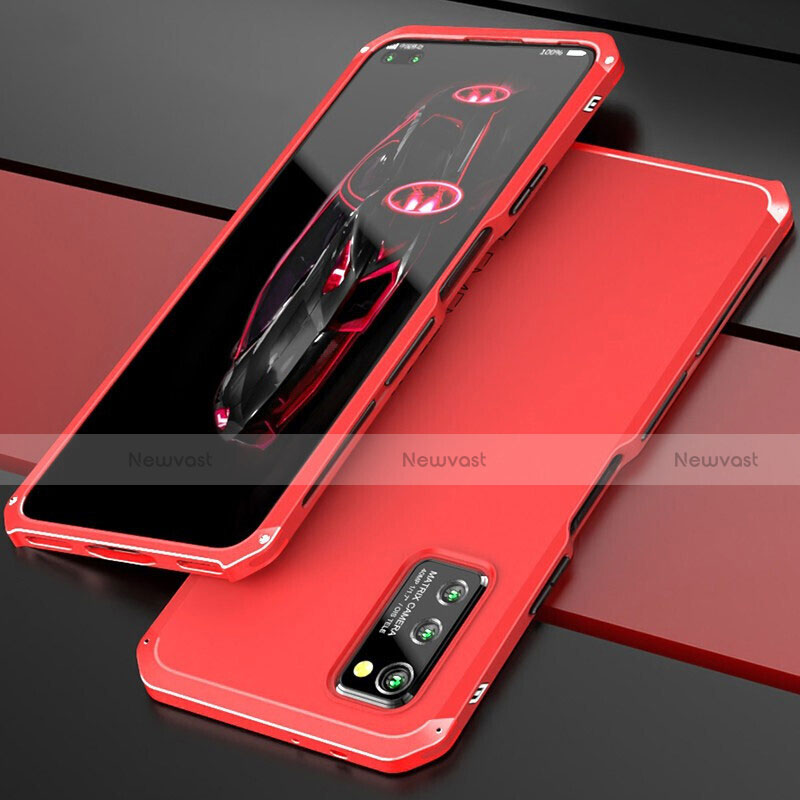 Luxury Aluminum Metal Cover Case for Huawei Honor V30 Pro 5G Red