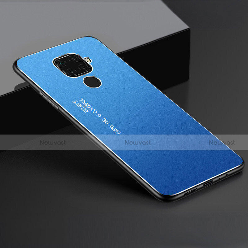 Luxury Aluminum Metal Cover Case for Huawei Mate 30 Lite Blue
