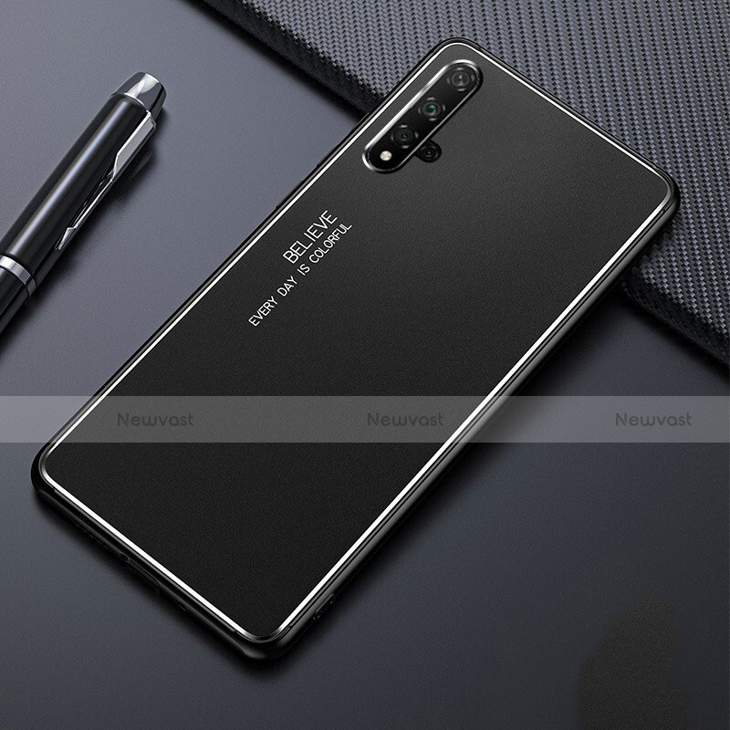 Luxury Aluminum Metal Cover Case for Huawei Nova 5 Pro Black