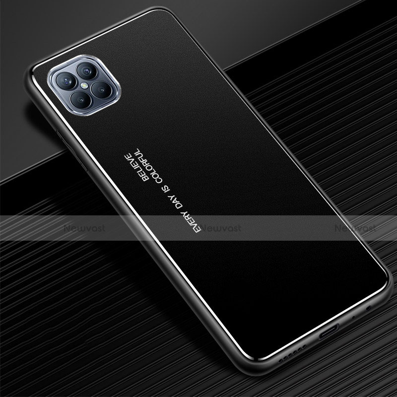 Luxury Aluminum Metal Cover Case for Huawei Nova 8 SE 5G Black