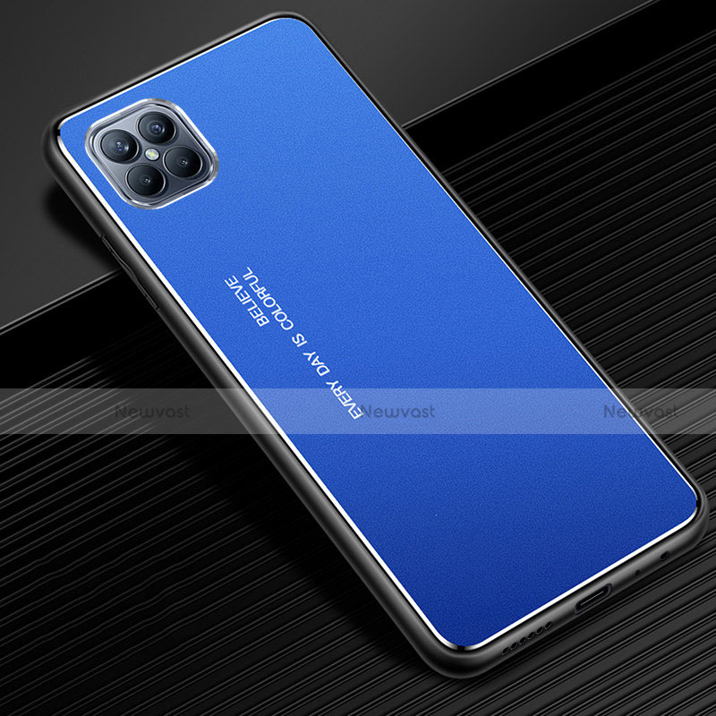 Luxury Aluminum Metal Cover Case for Huawei Nova 8 SE 5G Blue
