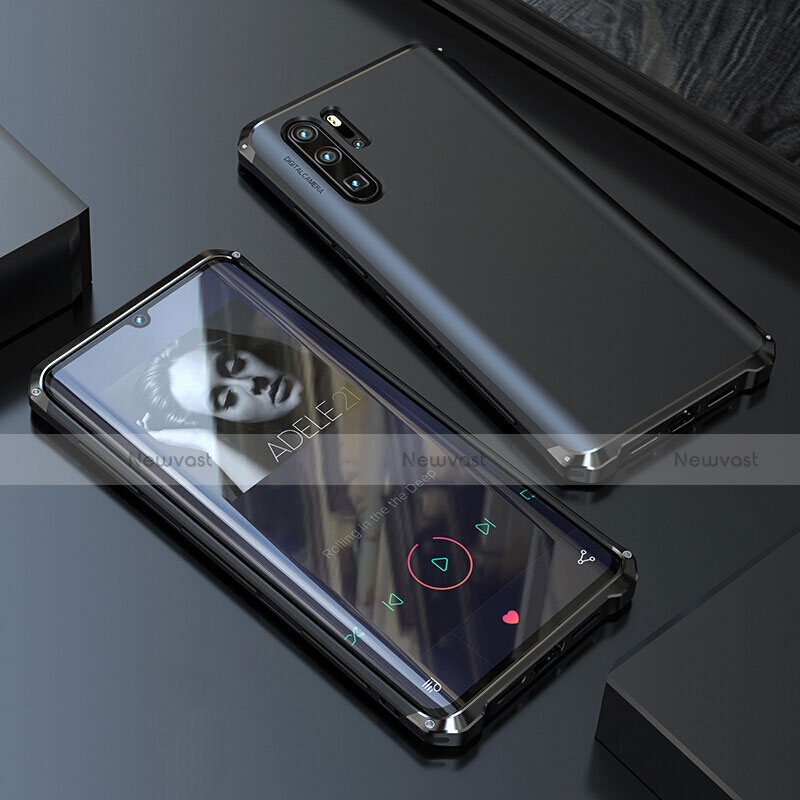 Luxury Aluminum Metal Cover Case for Huawei P30 Pro New Edition Black