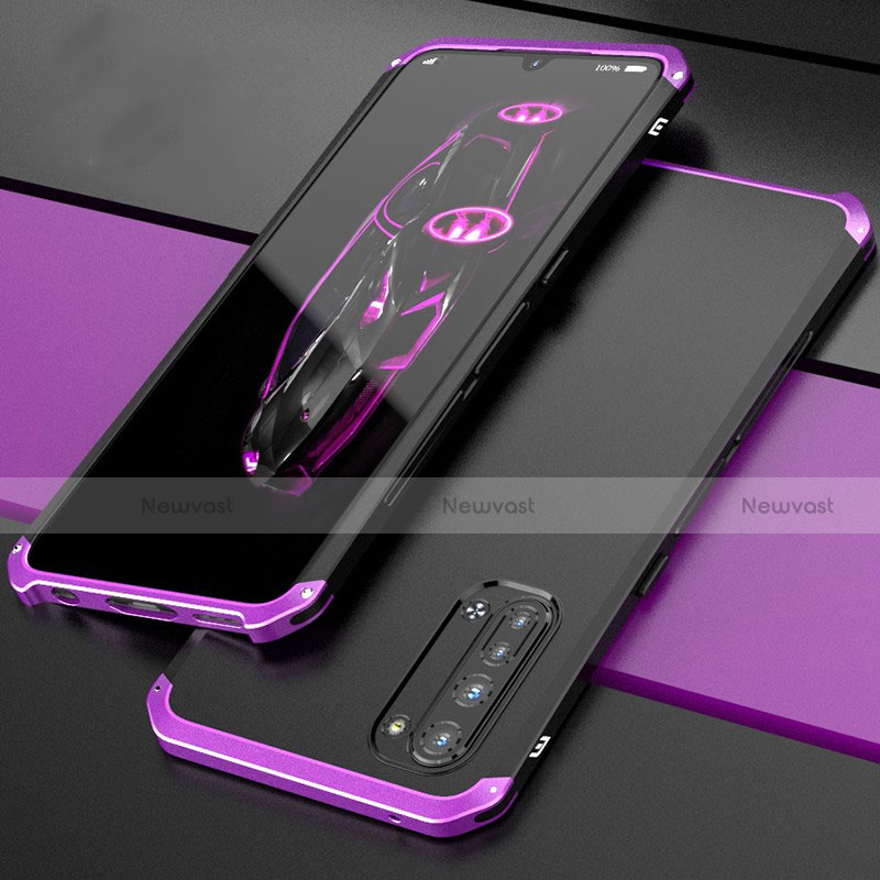 Luxury Aluminum Metal Cover Case for Oppo Find X2 Lite Purple