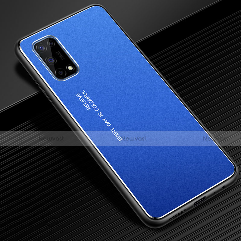 Luxury Aluminum Metal Cover Case for Realme Q2 Pro 5G Blue