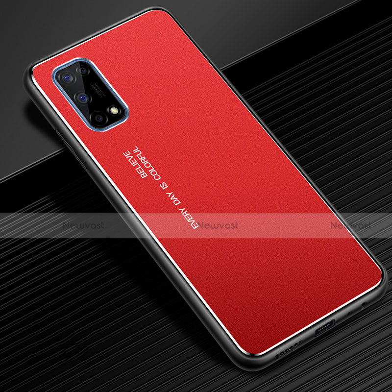 Luxury Aluminum Metal Cover Case for Realme Q2 Pro 5G Red