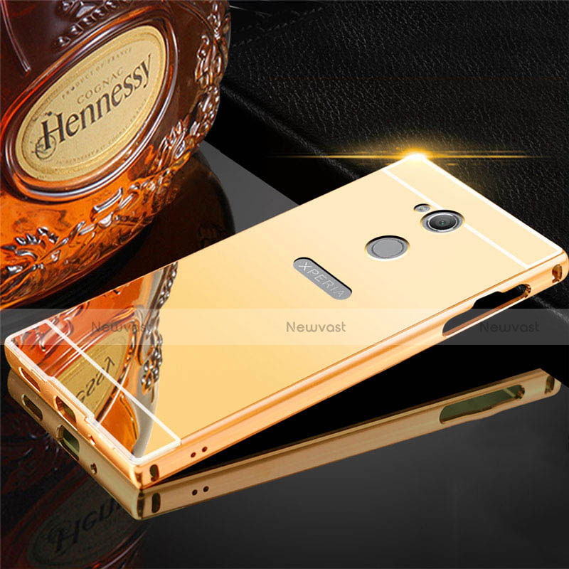 Luxury Aluminum Metal Cover Case for Sony Xperia XA2 Ultra Gold
