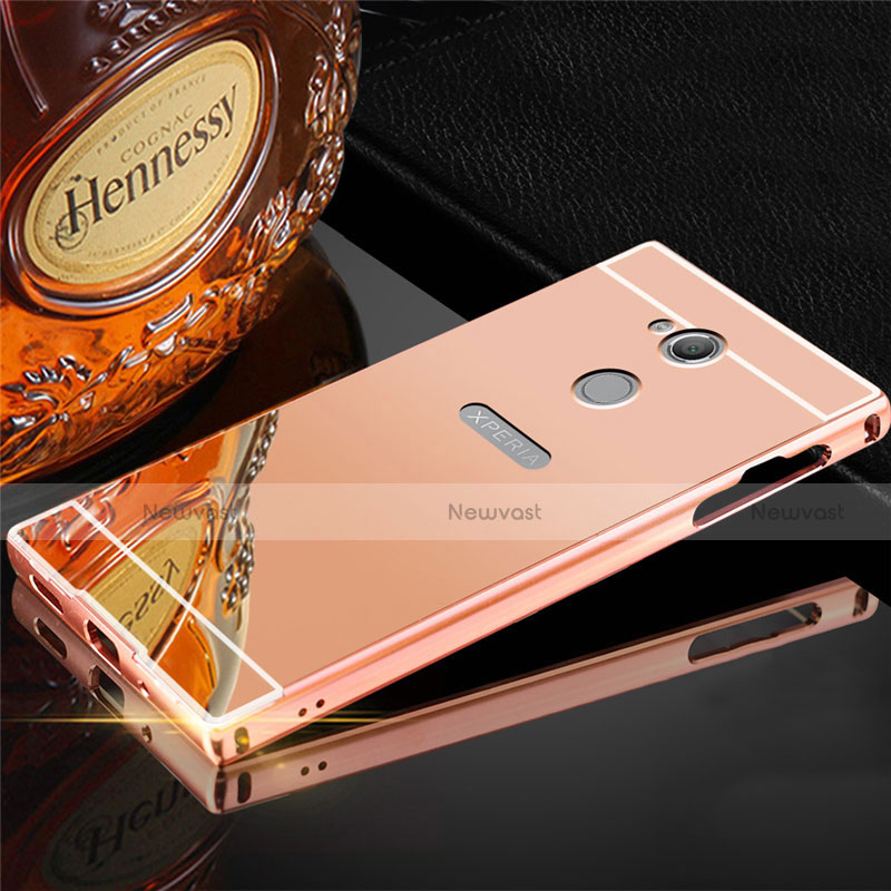 Luxury Aluminum Metal Cover Case for Sony Xperia XA2 Ultra Rose Gold