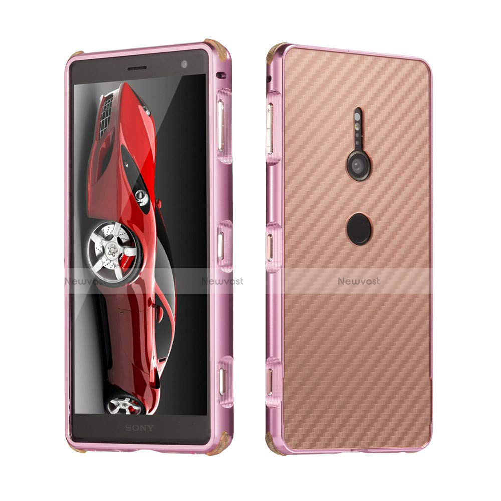 Luxury Aluminum Metal Cover Case for Sony Xperia XZ3 Rose Gold