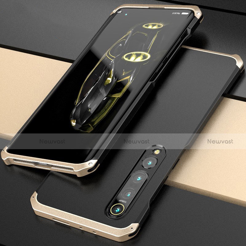 Luxury Aluminum Metal Cover Case for Xiaomi Mi 10 Pro Gold and Black