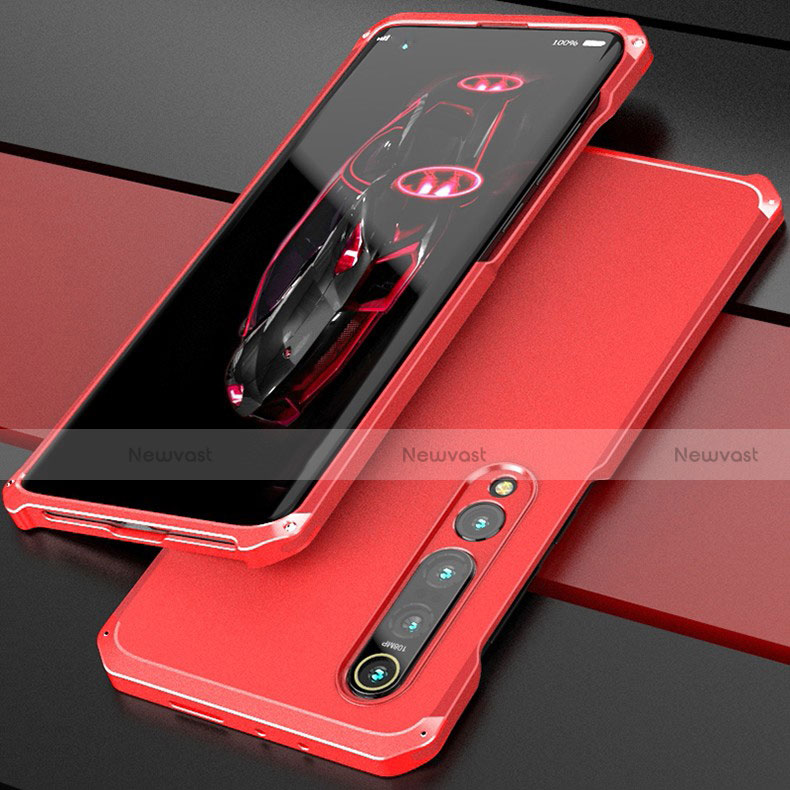 Luxury Aluminum Metal Cover Case for Xiaomi Mi 10 Red