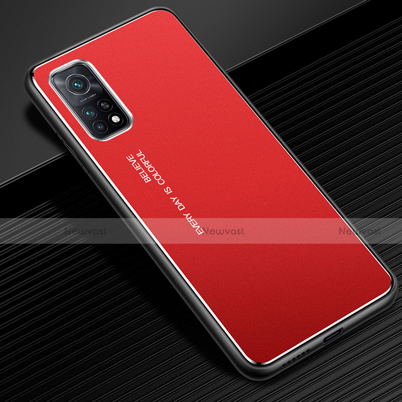 Luxury Aluminum Metal Cover Case for Xiaomi Mi 10T 5G Red