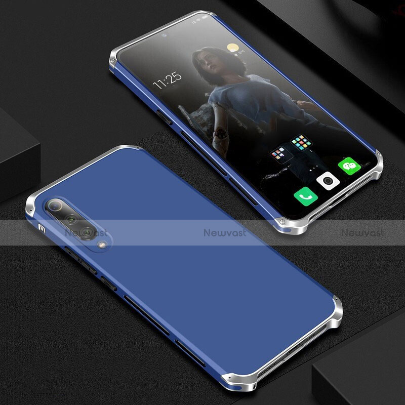 Luxury Aluminum Metal Cover Case for Xiaomi Mi A3 Lite Blue
