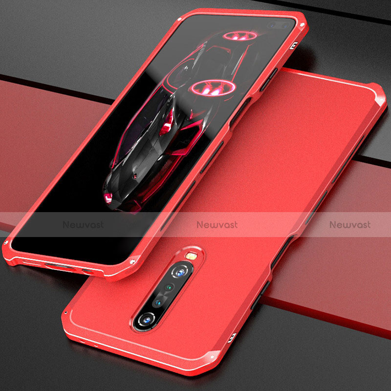 Luxury Aluminum Metal Cover Case for Xiaomi Poco X2 Red