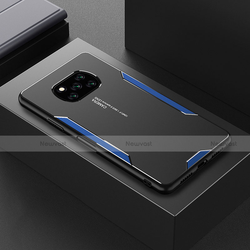Luxury Aluminum Metal Cover Case for Xiaomi Poco X3 NFC Blue