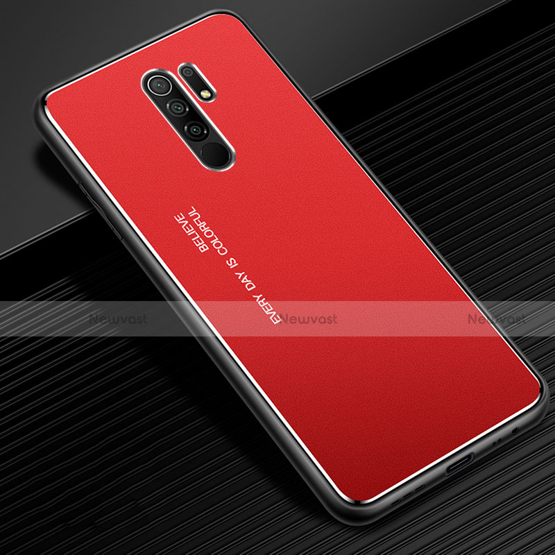 Luxury Aluminum Metal Cover Case for Xiaomi Redmi 9 Red