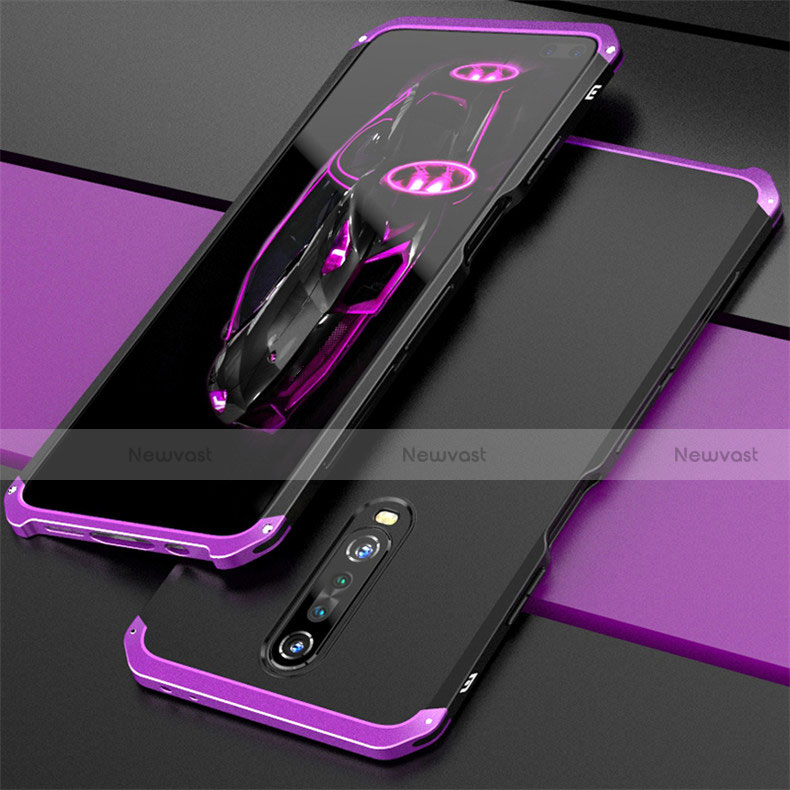 Luxury Aluminum Metal Cover Case for Xiaomi Redmi K30 4G Purple