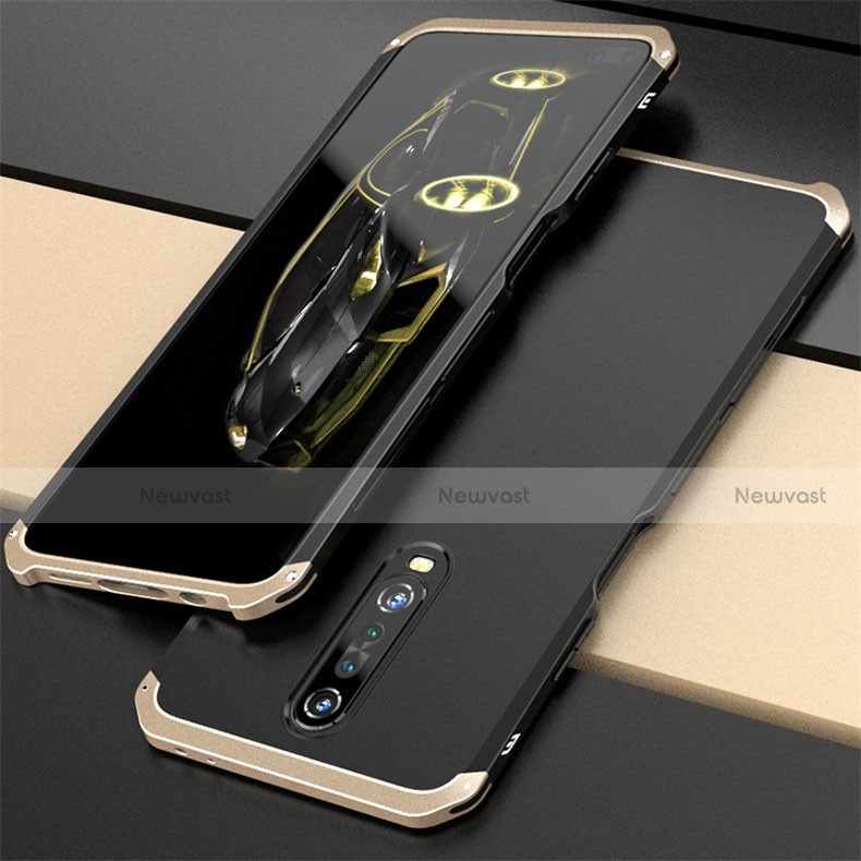 Luxury Aluminum Metal Cover Case for Xiaomi Redmi K30 5G Gold and Black