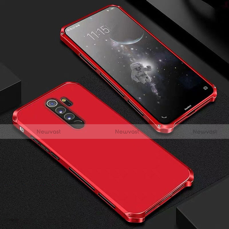 Luxury Aluminum Metal Cover Case for Xiaomi Redmi Note 8 Pro Red
