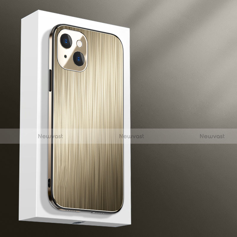 Luxury Aluminum Metal Cover Case M01 for Apple iPhone 13 Mini Gold