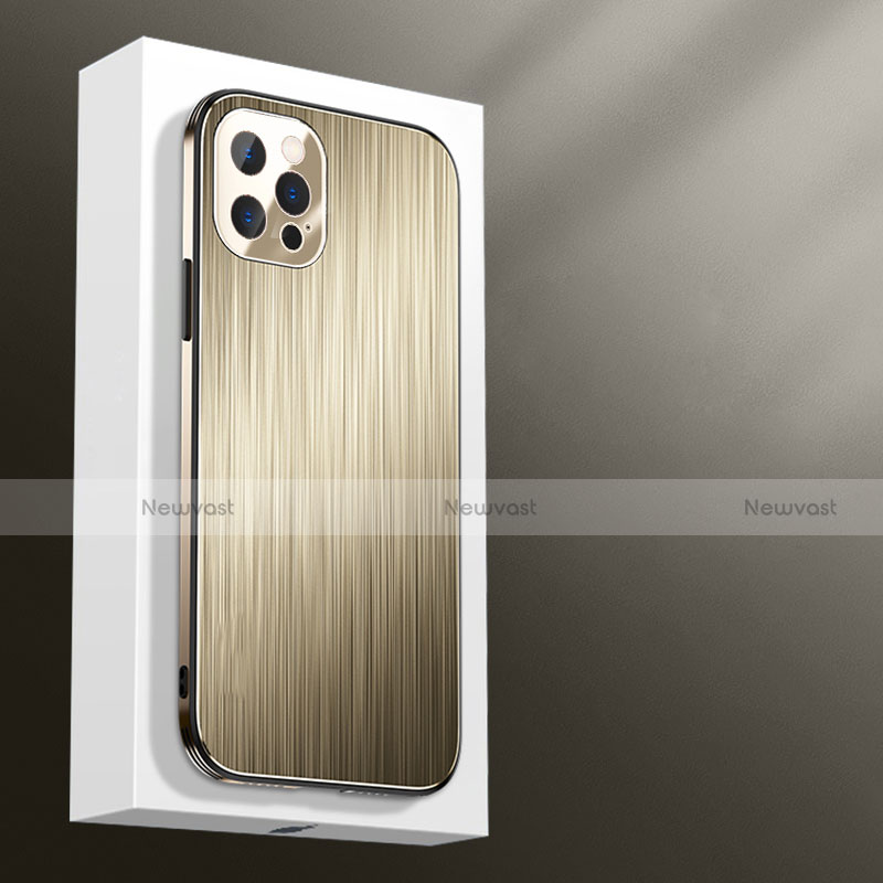 Luxury Aluminum Metal Cover Case M01 for Apple iPhone 13 Pro Max Gold
