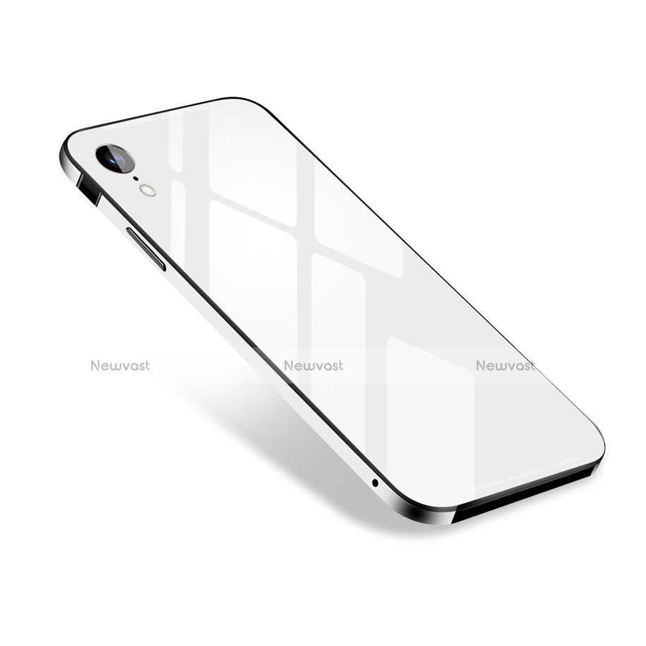 Luxury Aluminum Metal Cover Case M01 for Apple iPhone XR White