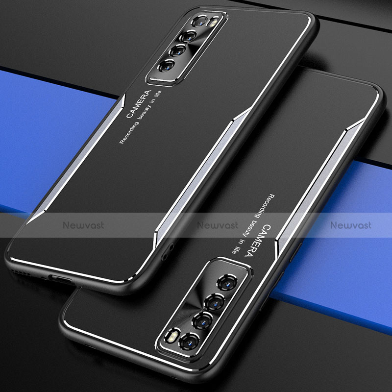 Luxury Aluminum Metal Cover Case M01 for Huawei Nova 7 5G Silver