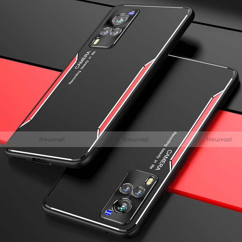 Luxury Aluminum Metal Cover Case M01 for Vivo X60T 5G Red