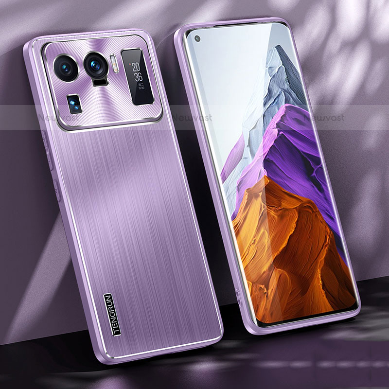 Luxury Aluminum Metal Cover Case M01 for Xiaomi Mi 11 Ultra 5G Purple