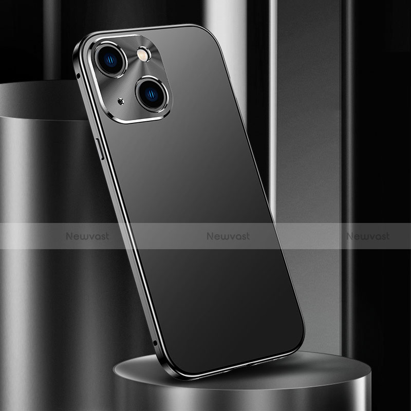 Luxury Aluminum Metal Cover Case M02 for Apple iPhone 13 Black
