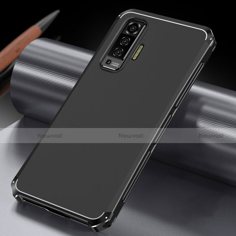 Luxury Aluminum Metal Cover Case M03 for Vivo X50 5G Black