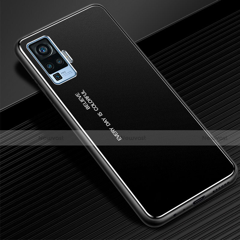 Luxury Aluminum Metal Cover Case M03 for Vivo X50 Pro 5G Black