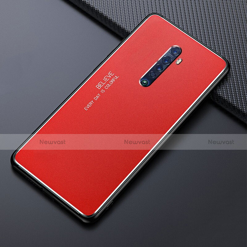 Luxury Aluminum Metal Cover Case M05 for Oppo Reno2 Red