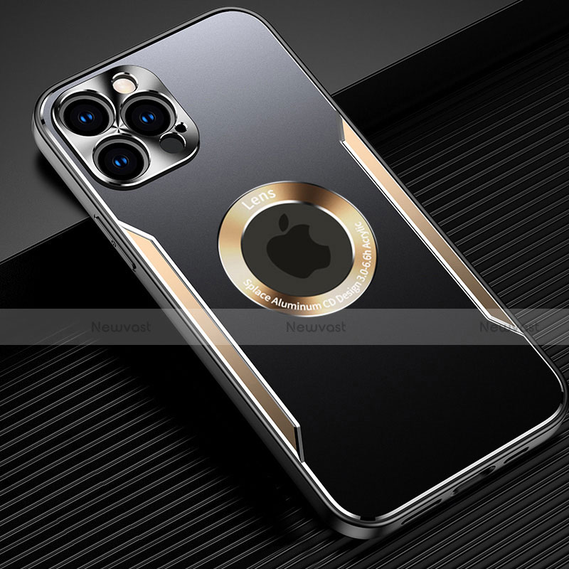 Luxury Aluminum Metal Cover Case M07 for Apple iPhone 13 Pro Gold