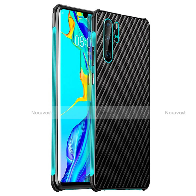 Luxury Aluminum Metal Cover Case S01 for Huawei P30 Pro New Edition Cyan