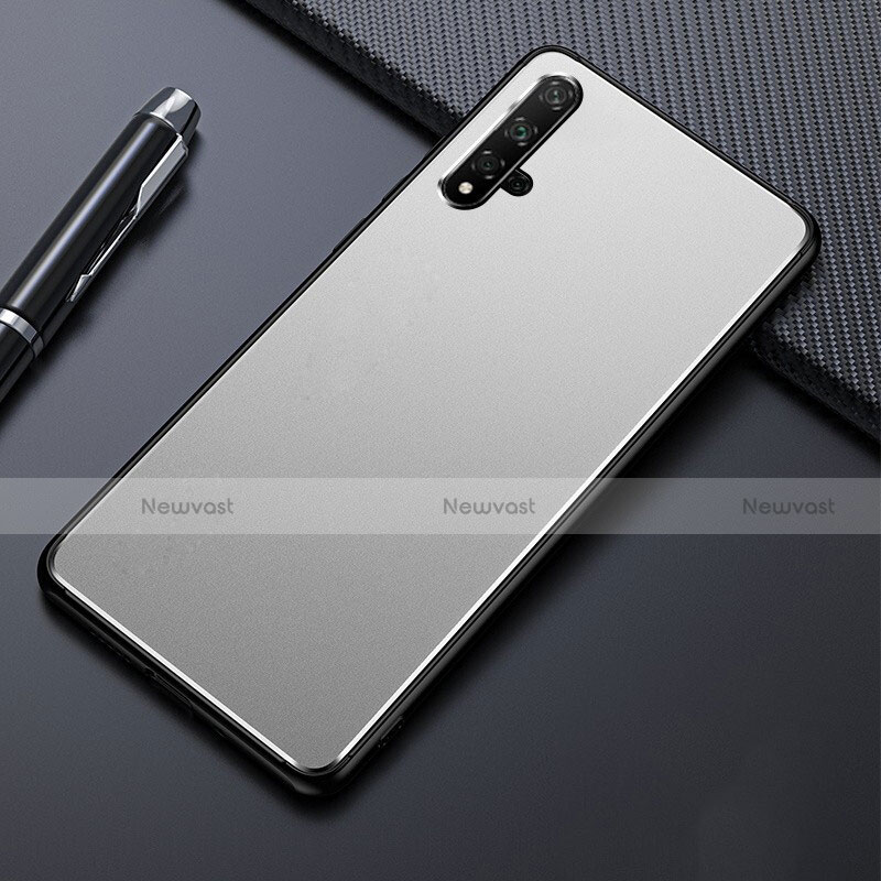 Luxury Aluminum Metal Cover Case T01 for Huawei Honor 20 Silver