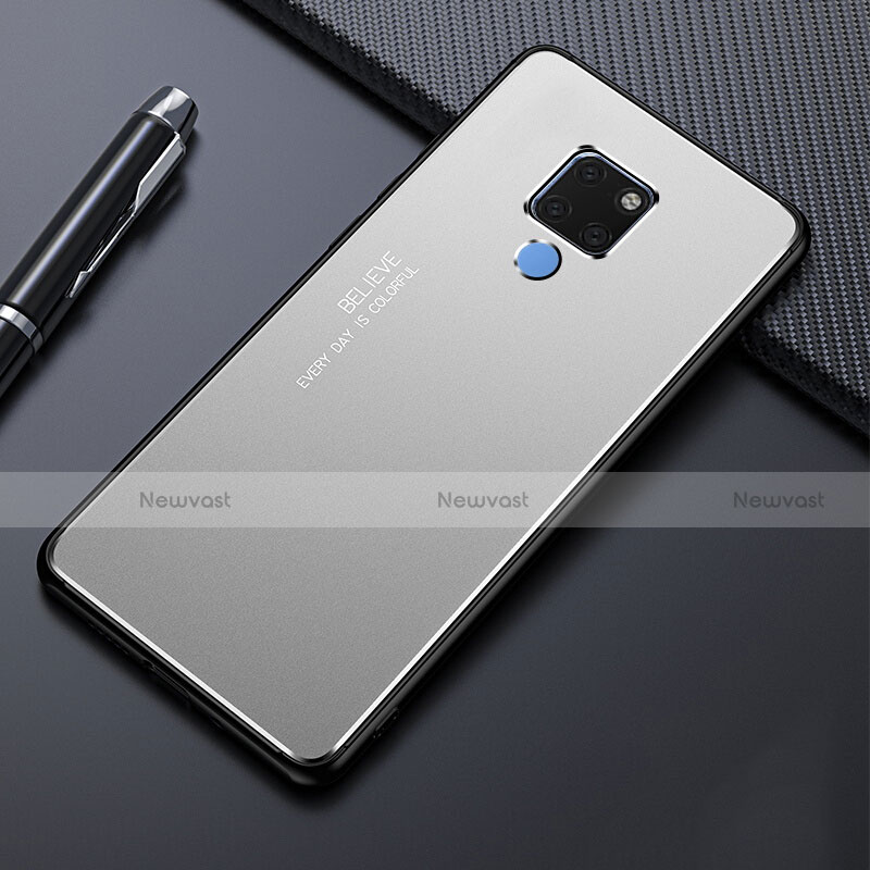 Luxury Aluminum Metal Cover Case T01 for Huawei Mate 20 Silver