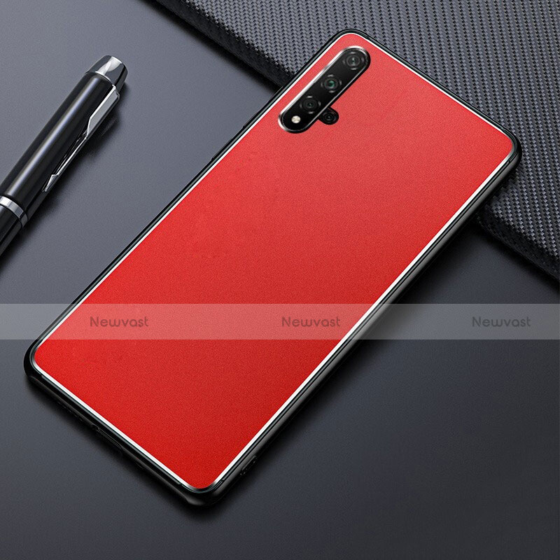 Luxury Aluminum Metal Cover Case T01 for Huawei Nova 5T Red