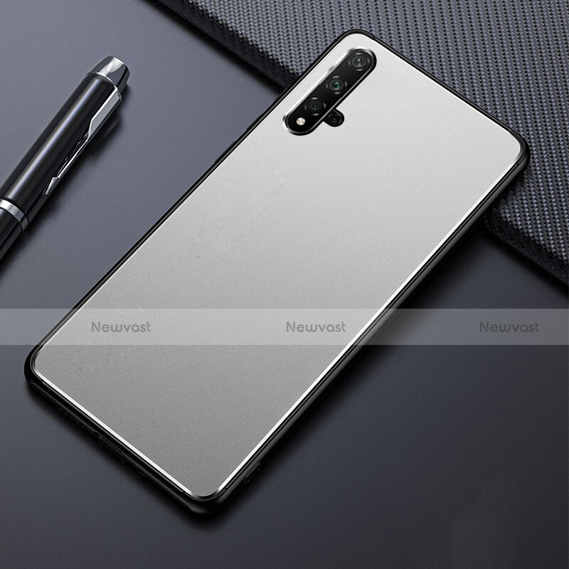 Luxury Aluminum Metal Cover Case T01 for Huawei Nova 5T Silver