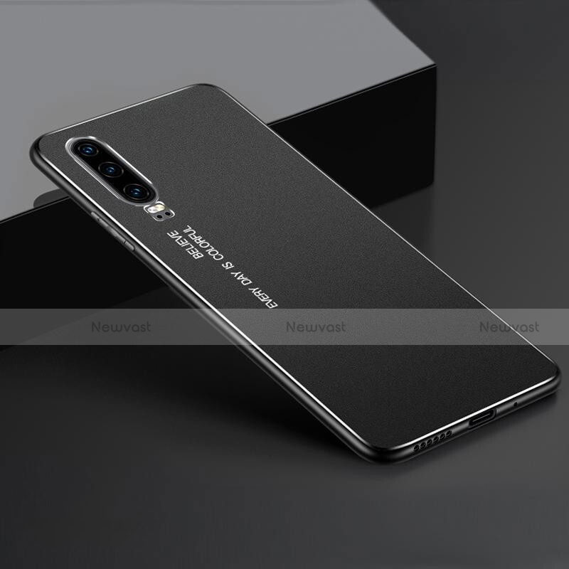 Luxury Aluminum Metal Cover Case T01 for Huawei P30 Black