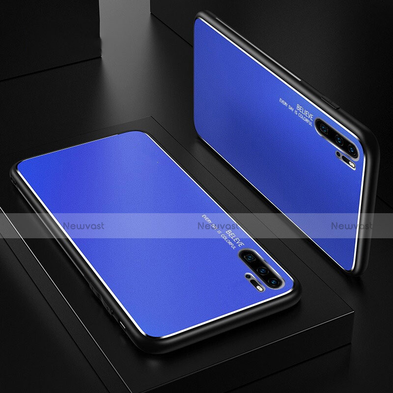 Luxury Aluminum Metal Cover Case T01 for Huawei P30 Pro Blue