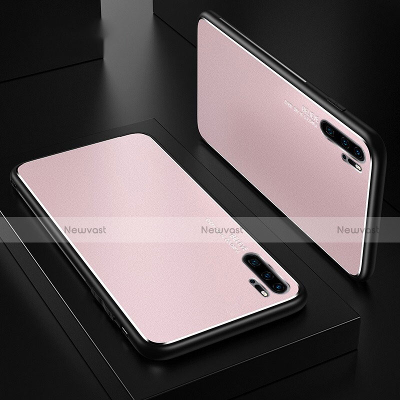 Luxury Aluminum Metal Cover Case T01 for Huawei P30 Pro Pink