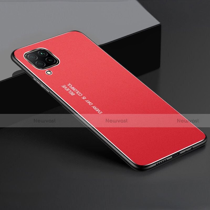 Luxury Aluminum Metal Cover Case T01 for Huawei P40 Lite Red