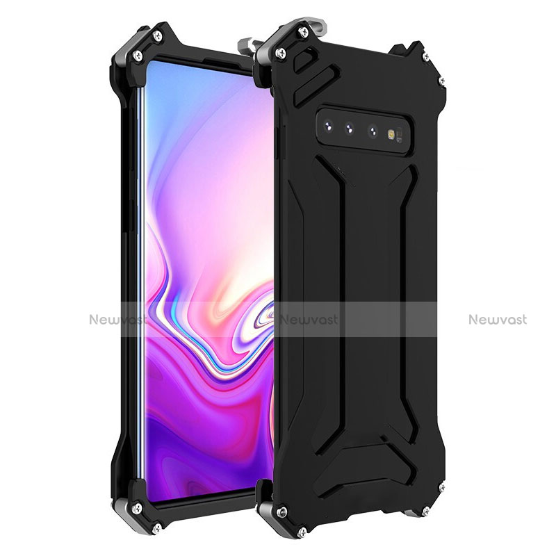 Luxury Aluminum Metal Cover Case T01 for Samsung Galaxy S10 5G Black