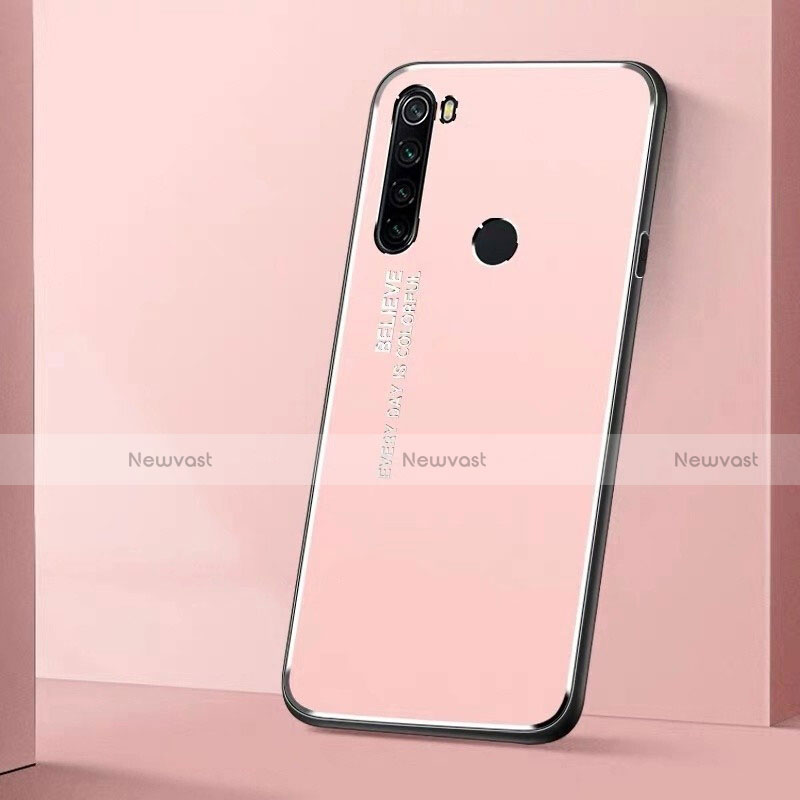 Luxury Aluminum Metal Cover Case T01 for Xiaomi Redmi Note 8 Pink