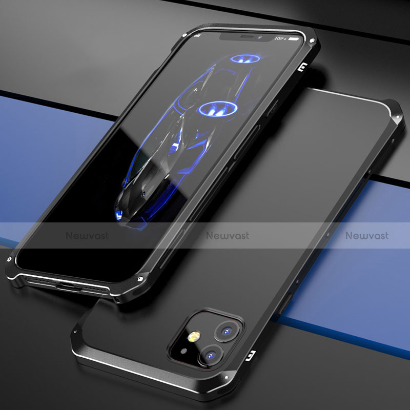 Luxury Aluminum Metal Cover Case T02 for Apple iPhone 12 Mini Black