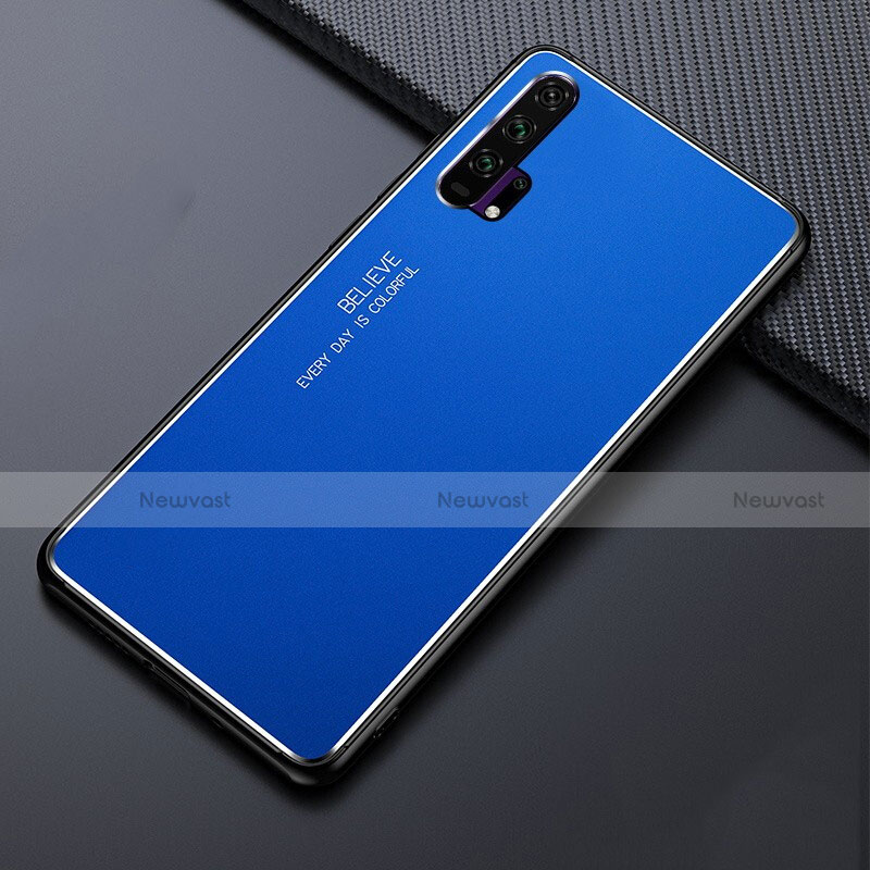 Luxury Aluminum Metal Cover Case T02 for Huawei Honor 20 Pro Blue