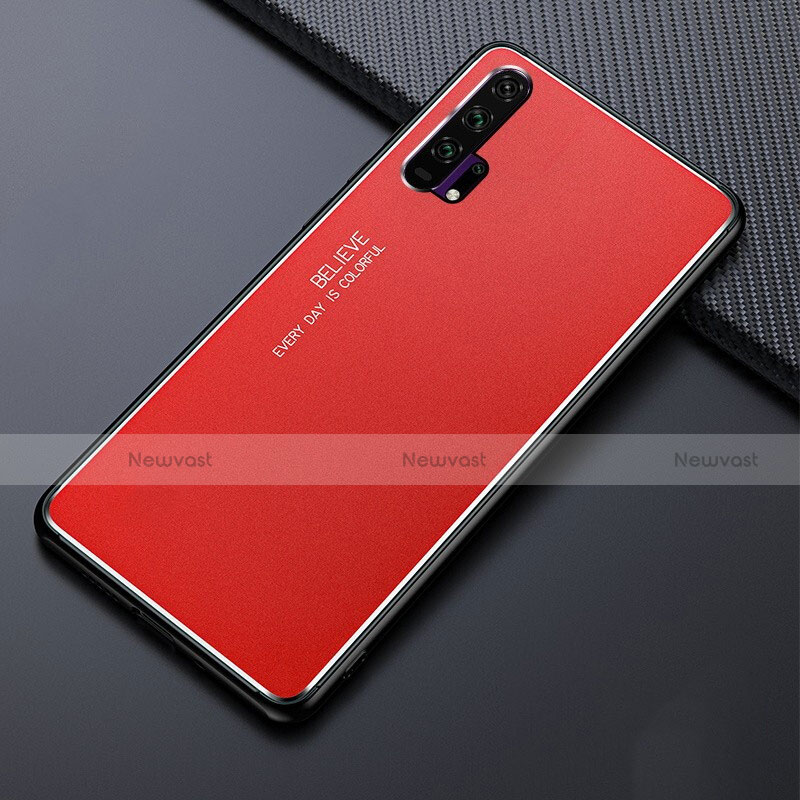 Luxury Aluminum Metal Cover Case T02 for Huawei Honor 20 Pro Red