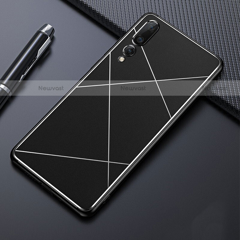Luxury Aluminum Metal Cover Case T02 for Huawei P20 Pro Black